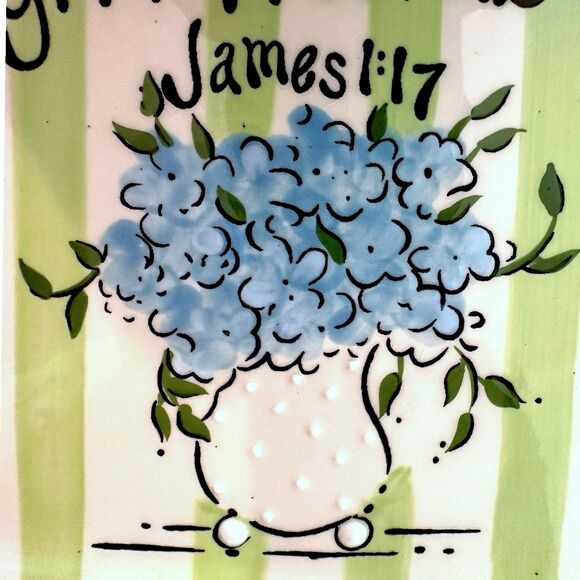 Burton+Burton Decorative Ceramic Scripture Plate – Mothers Are a Gift from Above - Picture 5 of 11
